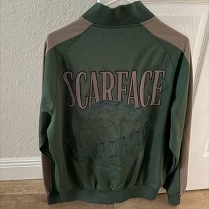 Green and Tan Scarface Jacket